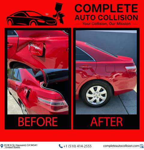 red car up